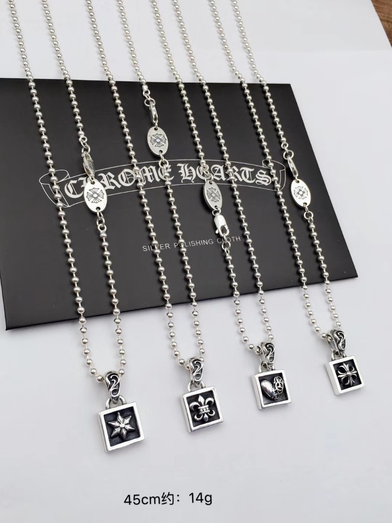 CHROME HEARTS 크롬하츠 여성용 925실버 목걸이 45cm
