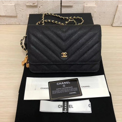 CHANEL 샤넬 쉐브론 WOC A33814-7