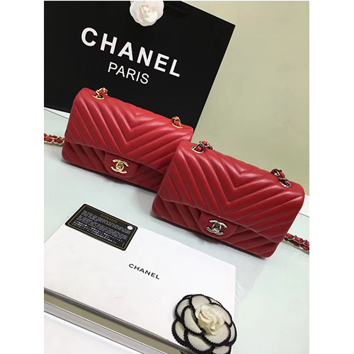 CHANEL 샤넬 쉐브론 클래식 뉴미니 A1119-3 (금장/은장)