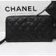 CHANEL 샤넬 짚어라운드 캐비어 A50097