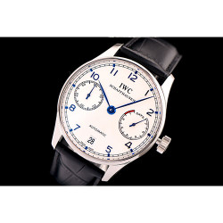 IWC 아이더블유씨 포르투기스 세븐데이즈 IW500704（실버케이스&블루핸즈)