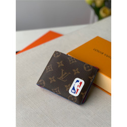 LOUIS VUITTON 루이비통 NBA 멀티플 모노그램 반지갑 2COLOR