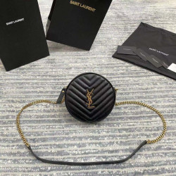 SAINT LAURENT 생로랑 모노그램 라운드 탬버린백 1GF07