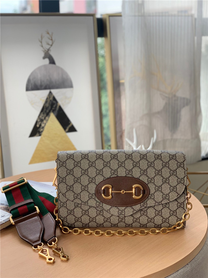 GUCCI 구찌 홀스빗 1955 스몰 핸드백 677286