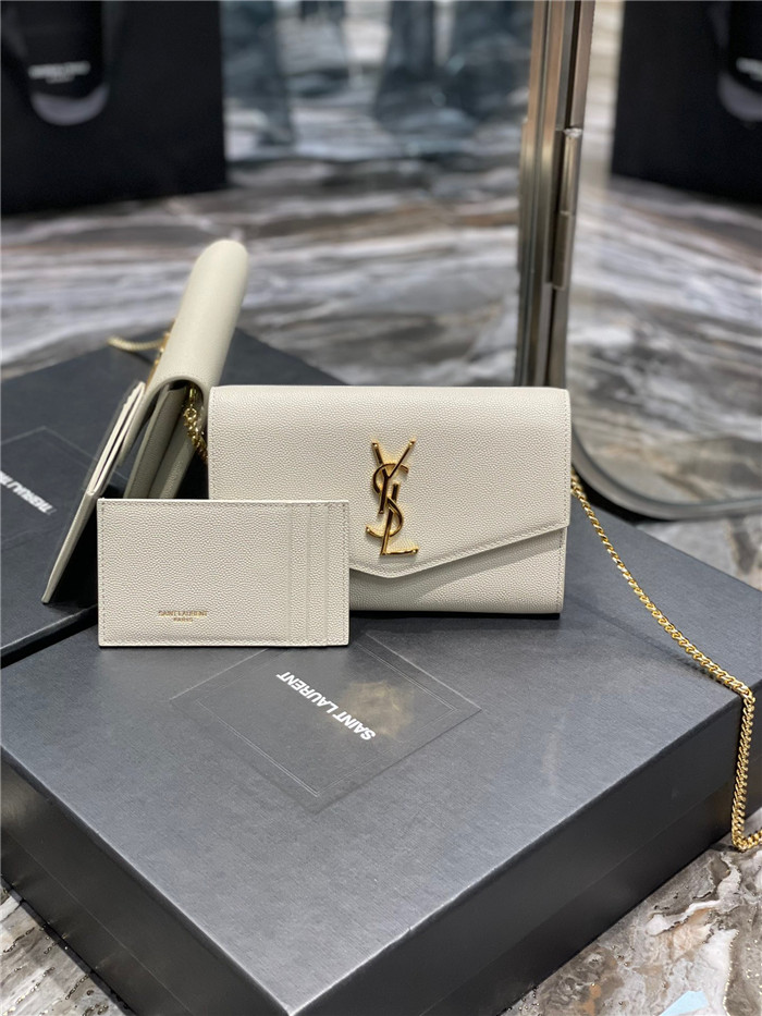 SAINT LAURENT 생로랑 업타운 엔벨로프 체인 지갑 607788