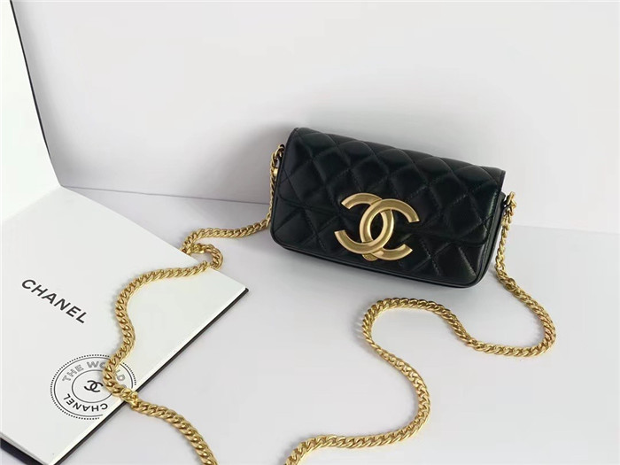 CHANEL 샤넬 CC로고 체인 플랩 폰 홀더백 17CM AP3207
