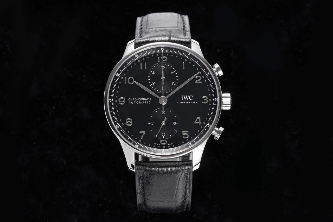 IWC 아이더블유씨 포르투기저 크로노 실버 블랙다이얼