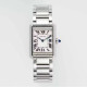 CARTIER 까르띠에 탱크 머스트 워치 29.5mm 화이트 다이얼 쿼츠 메탈 시계 WSTA0051