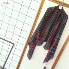 GUCCI 구찌 실크 롱스카프 2COLOR