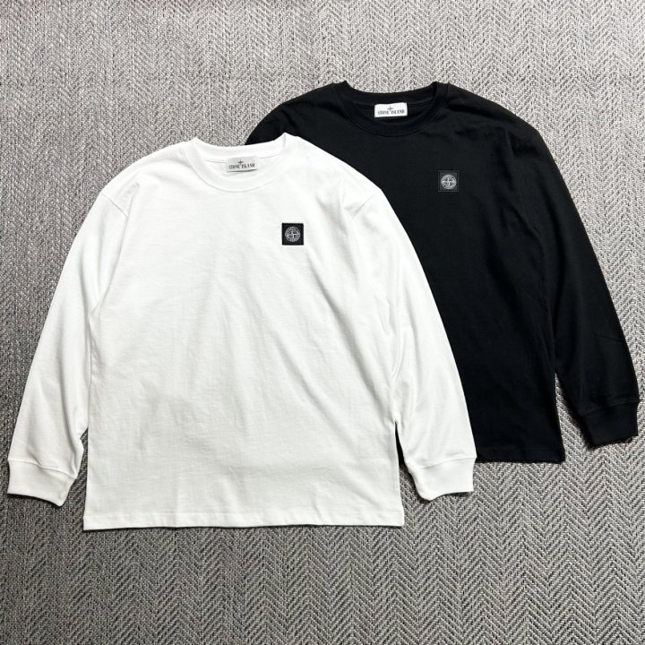 STONE ISLAND 스톤아일랜드 로고패치 긴팔