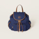 MIUMIU 미우미우 캔버스 및 가죽 백팩 5BZ042 2COLOR