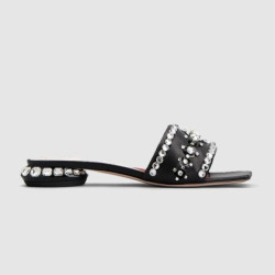 ROGER VIVIER 로저비비에 여성용 주얼 힐 가죽 뮬 6913