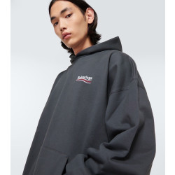 BALENCIAGA 발렌시아가 폴리티컬 캠페인 자수 로고 후디