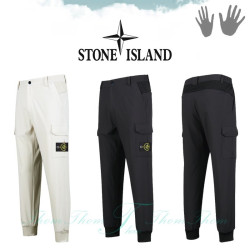 STONE ISLAND 스톤아일랜드 사이드 밴드 요코 디테일 카고 팬츠