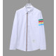 THOM BROWNE 톰브라운 컬러 사선완장 지퍼 셔츠