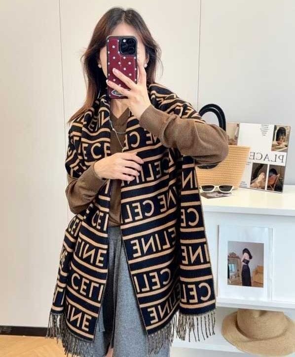 CELINE 셀린느 캐시미어 숄 머플러