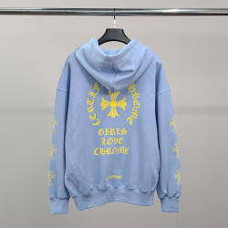 CHROME HEARTS 크롬하츠 옐로우 말굽 오버핏 후드티