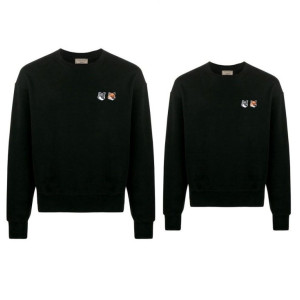 MAISON KITSUNE 메종키츠네 더블폭스 패치 맨투맨