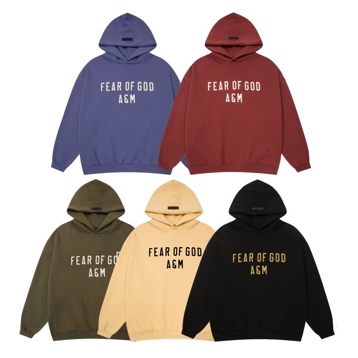 FEAR OF GOD 피어오브갓 에센셜 855 A&M 플리스 후드