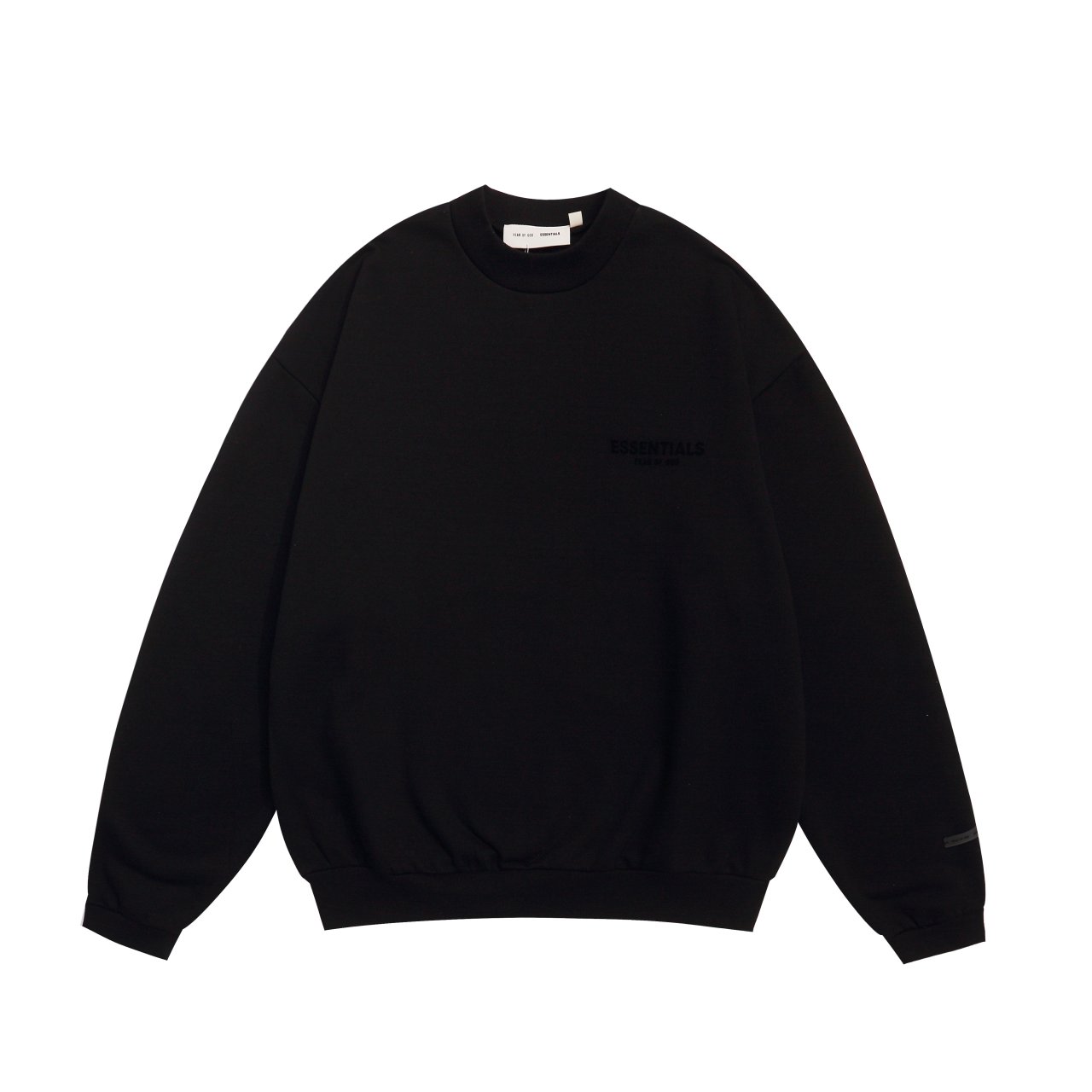 FEAR OF GOD 피어오브갓 에센셜 1852 톤온톤 스몰 로고 플리스 스웨트 셔츠 　