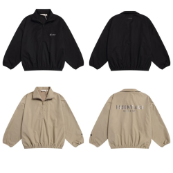FEAR OF GOD 피어오브갓 에센셜 2012 스포티 백 로고 나일론 하프 집업