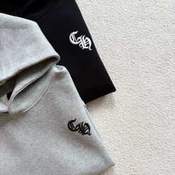 CHROME HEARTS 크롬하츠 엠보 자수 로고 풀 오버 후드
