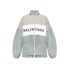 BALENCIAGA 발렌시아가 로고 프린트 집업 자켓