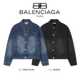 BALENCIAGA 발렌시아가 리얼 핸드 워싱 데님 자켓
