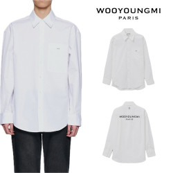 WOOYOUNGMI 우영미 코튼 백로고 셔츠 2COLOR