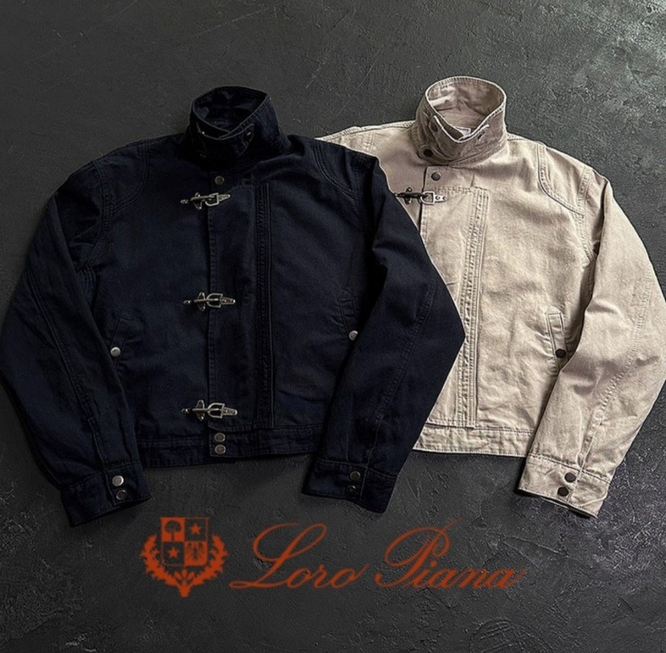 LOROPIANA 로로피아나 크롭 후크자켓