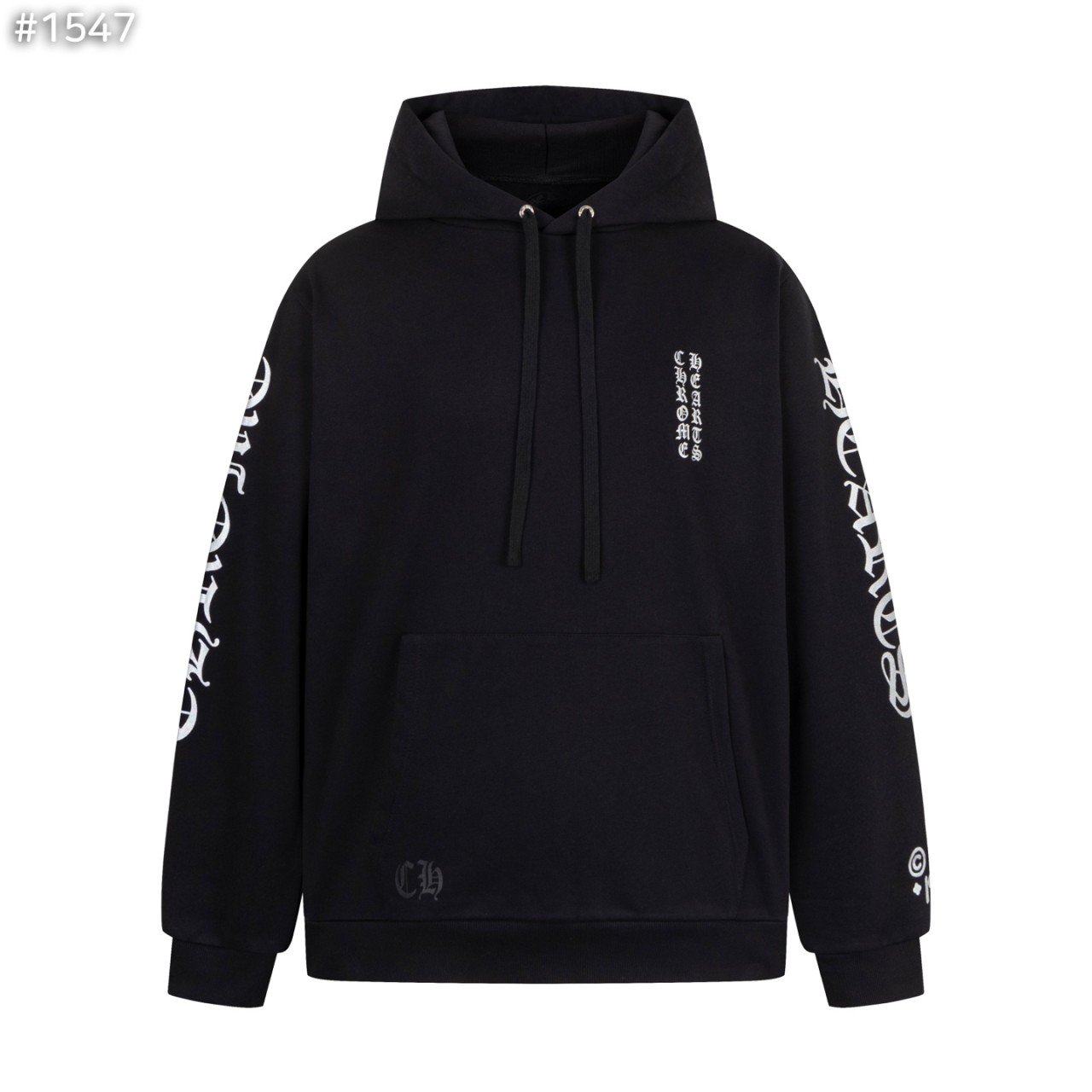 CHROME HEARTS 크롬하츠 1988 버티컬 로고 후드 스웨트셔츠