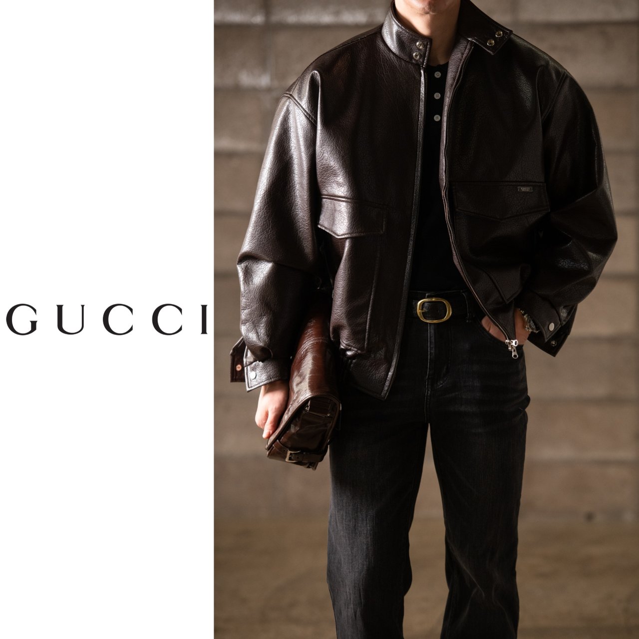 GUCCI 구찌 수제작 가죽자켓 2COLOR