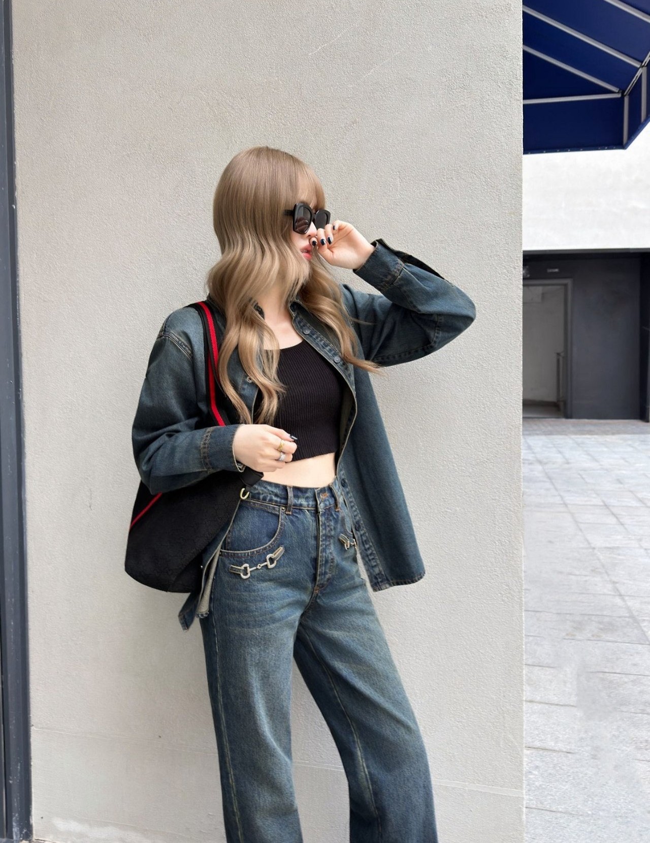 GUCCI 구찌 홀스빗 데님팬츠