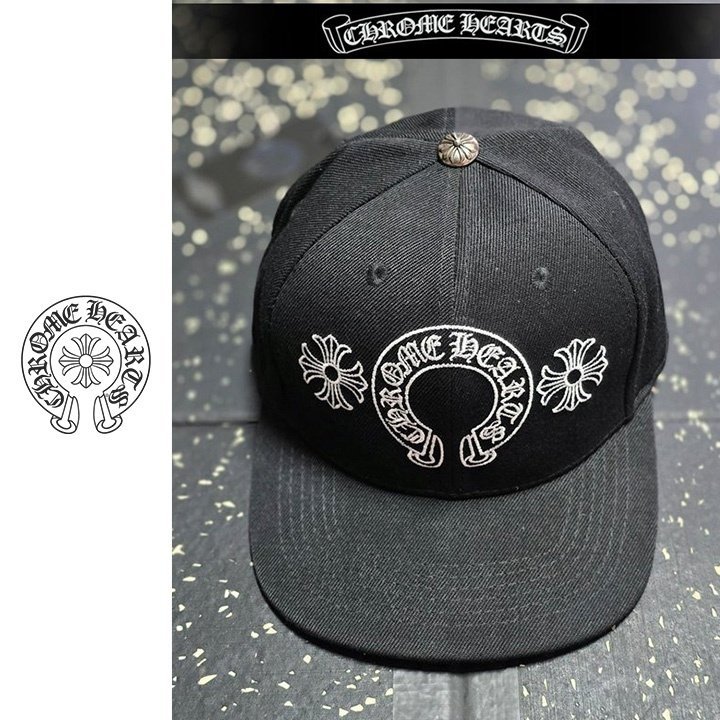 CHROME HEARTS 크롬하츠 홀스슈 크로스 베이스볼캡
