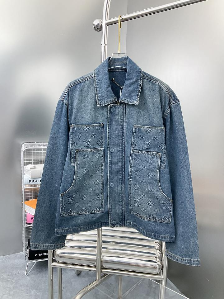 LOUIS VUITTON 루이비통 64258 모노그램 워크웨어 데님 자켓