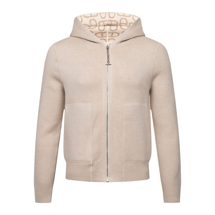 ●월간 판매 4위● HERMES 에르메스 60003 여성 마이용 샹달 리버시블 니트 후드 집업 3COLOR