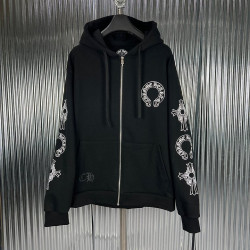 CHROME HEARTS 크롬하츠 더블 크로스 후드집업