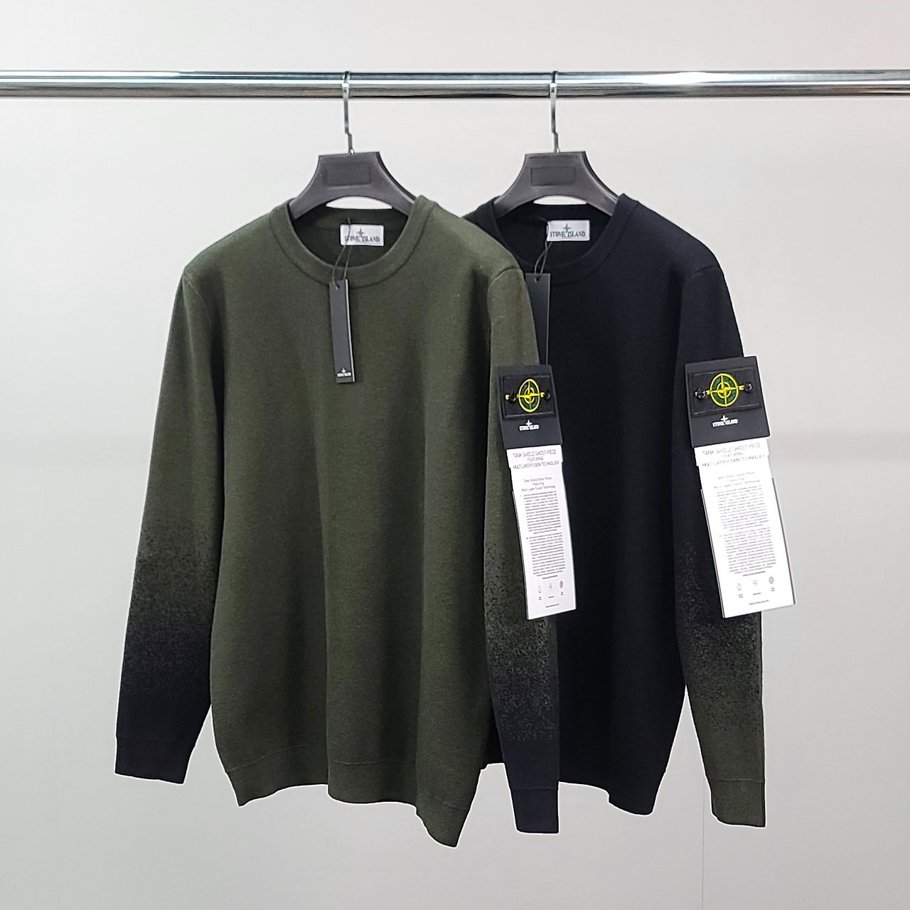 ●월간 판매 10위● STONE ISLAND 스톤아일랜드 와펜 그라데이션 울 니트