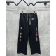 CHROME HEARTS 크롬하츠 7071 멀티 컬러 크로스 사이드 라인 스웨트 팬츠