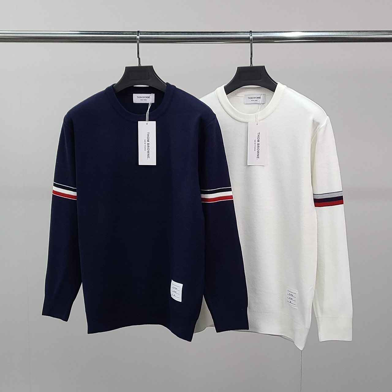 THOM BROWNE 톰브라운 스티치 라운드 니트