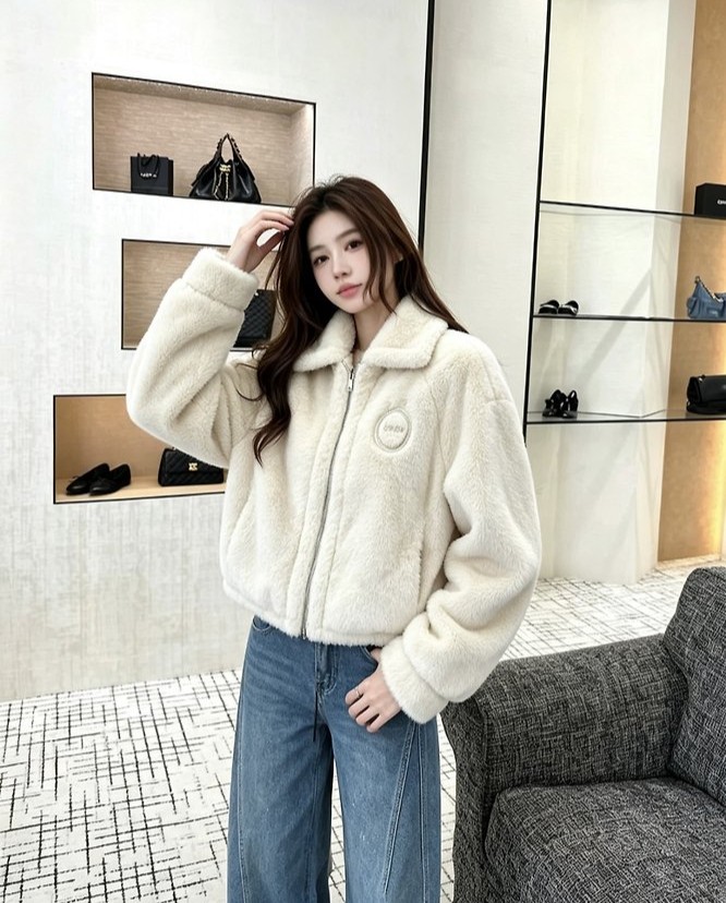 DIOR 디올 페이크퍼 자켓