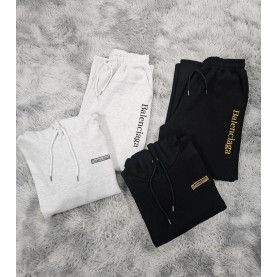 BALENCIAGA 발렌시아가 스퀘어 기모 후드+와이드 팬츠 세트